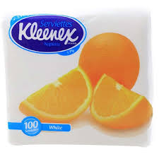 Kleenex Serviettes White 100 Sheets